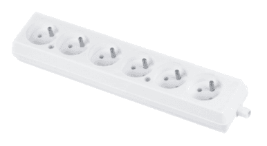 Zásuvka na kábel ORNO GN-670 6x2P+Z 16A/250V, biela