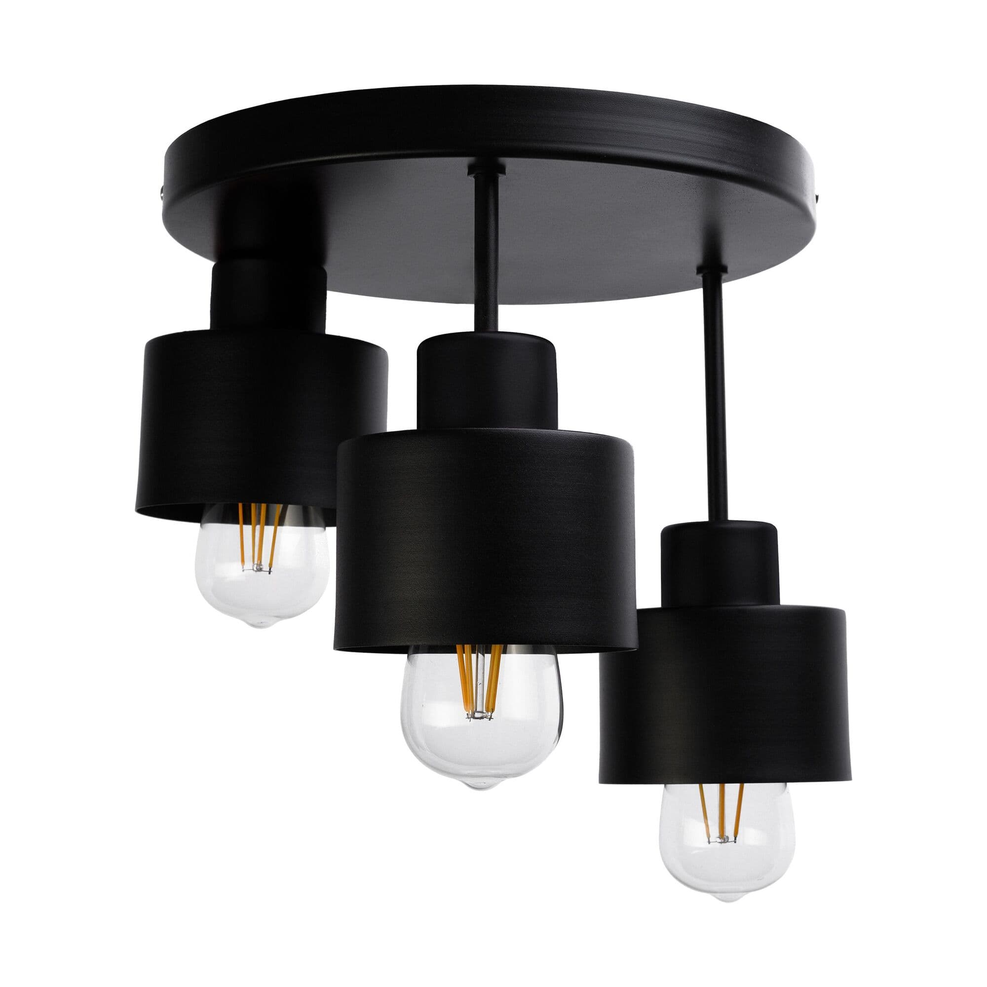 Stropné svietidlo LISA pevné svietidlá, rôzne úrovne AD-LD-6398BE27M, 3x60W, E27, čierna