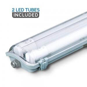 Lineárne LED trubicové svietidlo IP65 44W, 6400K, 4000lm, 150cm, sivé VT-15022 (V-TAC)