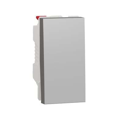 Unica - Spínač jednopólový radenie 1, 1M, Aluminium
