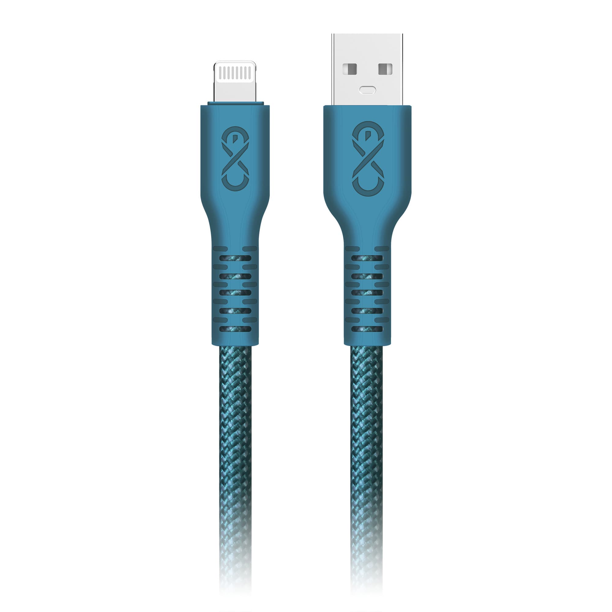 USB-A cable - Lightning eXc IMMORTAL, 0.9m, 30W, quick charge, color mix