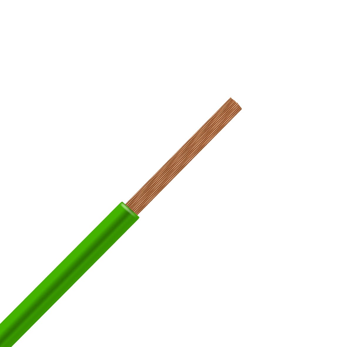 Kábel CYA 0,5=H05V-K zelený