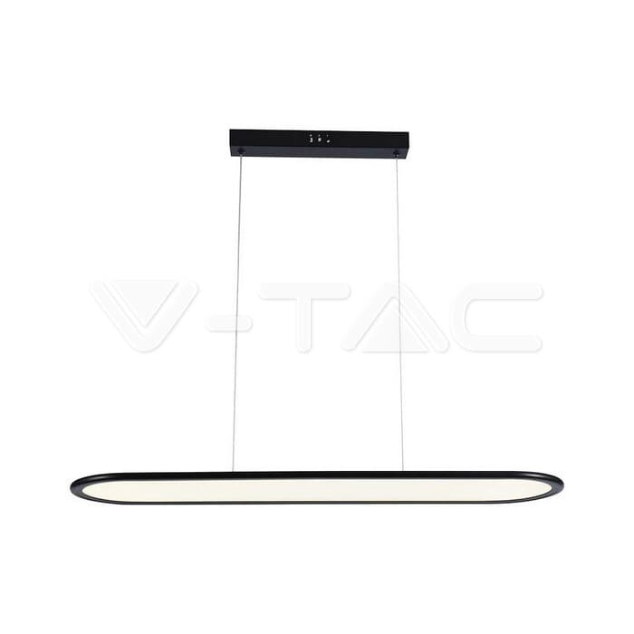 Dizajnové LED závesné svietidlo 24W 3000K 3000lm (80*100CM) čierna VT-7821 (V-TAC)