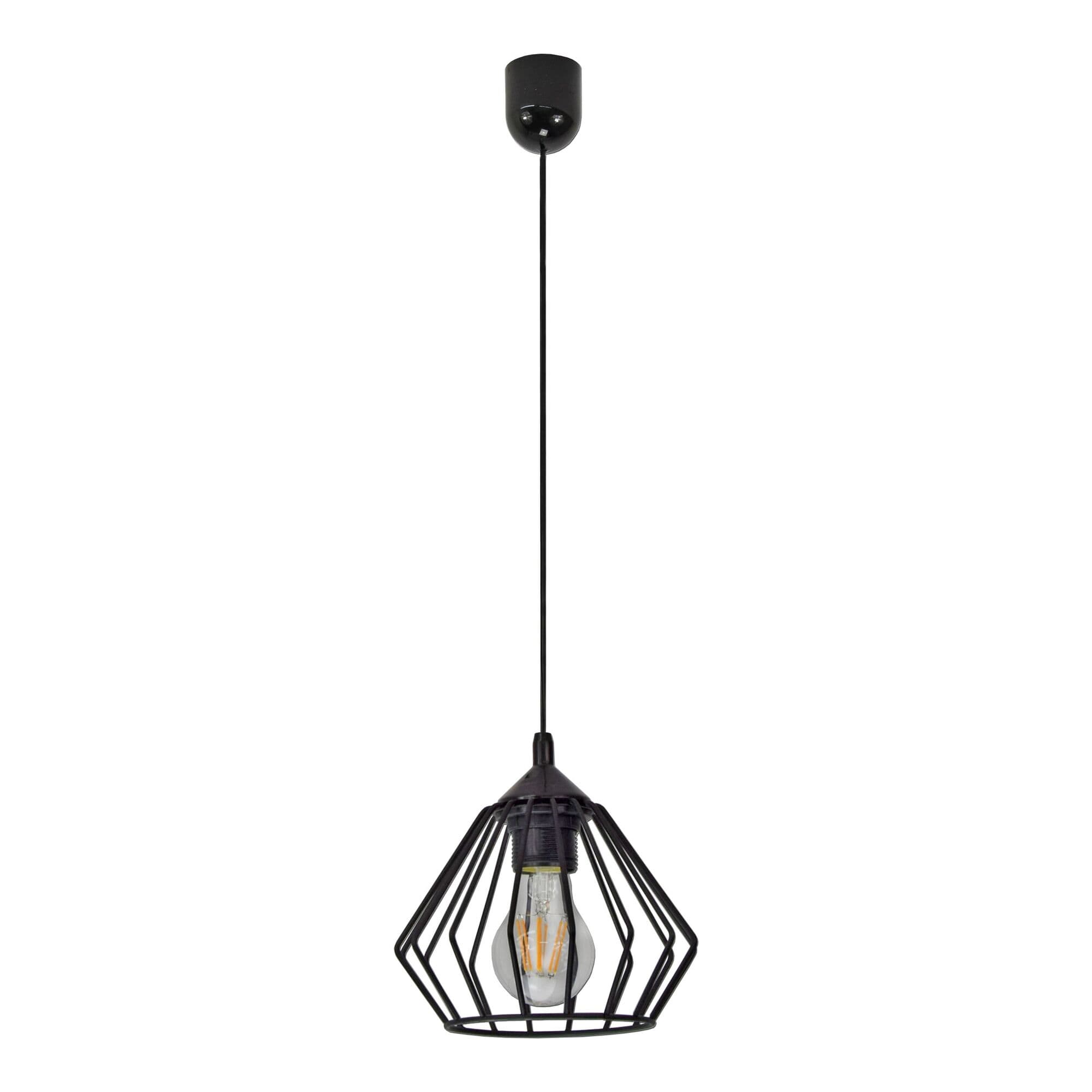 Závesné svietidlo AD-LD-6263BE27M, WAYA, max. výkon 1x60W, E27, čierna (ORNO)