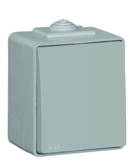 Spínač 1-pólový (1) 16A/250V IP65 sivá LOGUS90 Waterproof 48 (EFAPEL)
