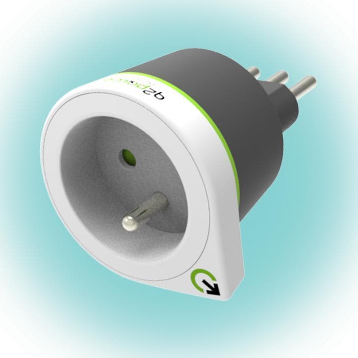 Q2 power Cestovný adaptér "France to Italy"