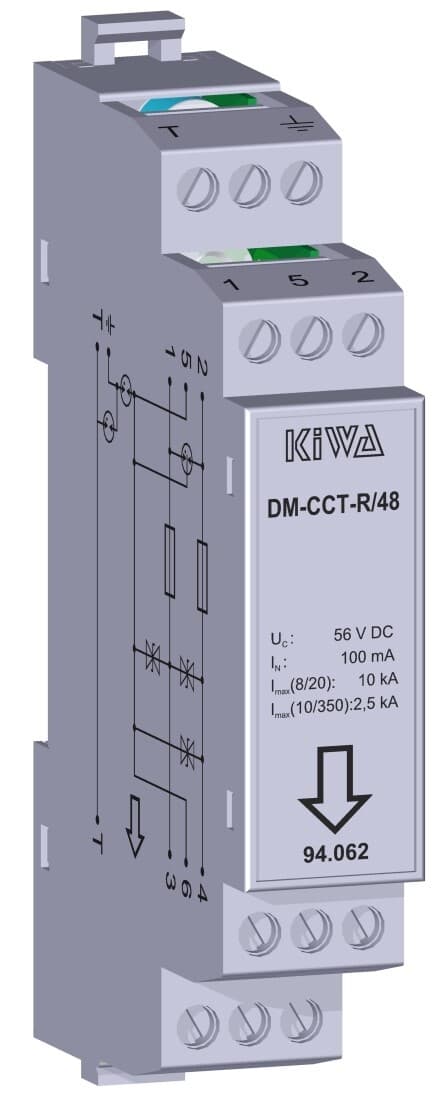Prepäťová ochrana pre dátové vstupy DM-CCT-R/48V/100mA (KIWA)