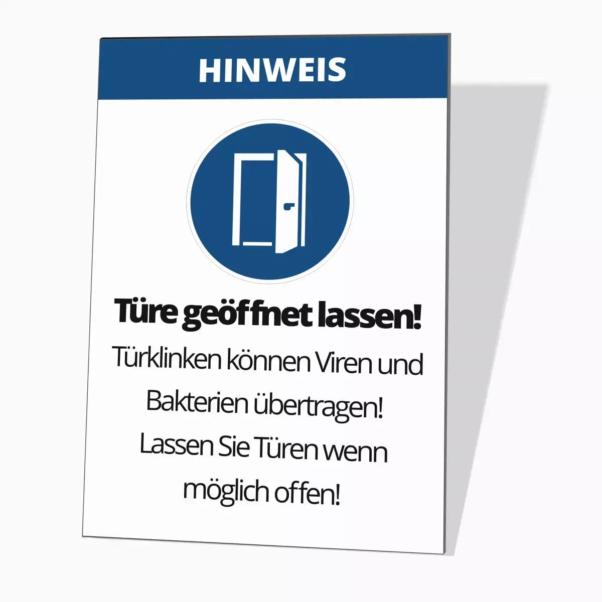 Nástěnná tabulka NECHAT OTEVŘENÉ DVEŘE!