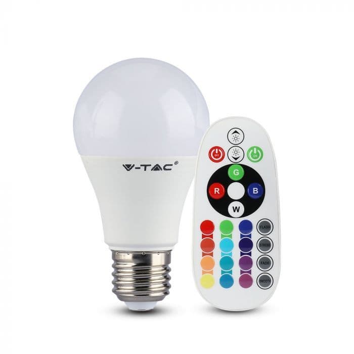 Žiarovka LED E27 9W, 3000K, 806lm, A60 VT-2229 (V-TAC)