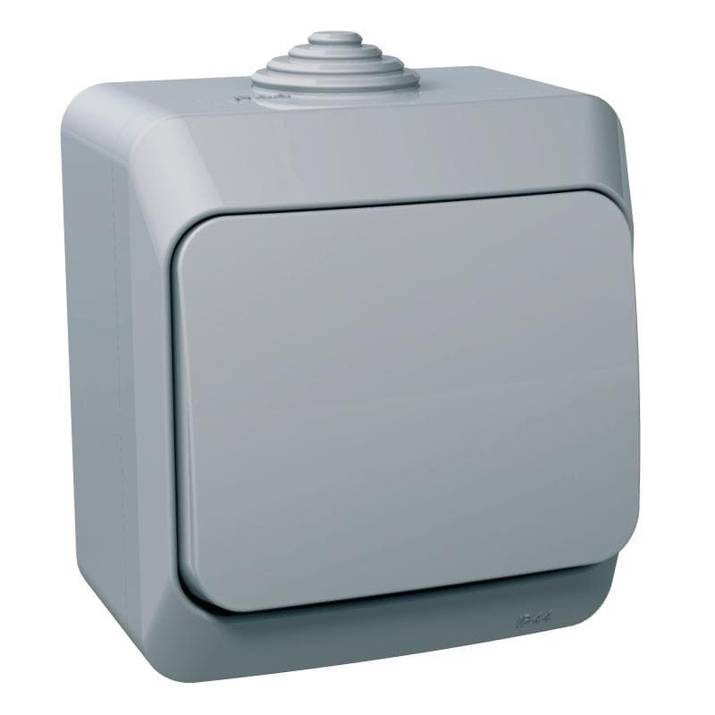 Prepínac krížový (7) 16AX/250V (SS) IP44 sivá Cedar Plus (Schneider)