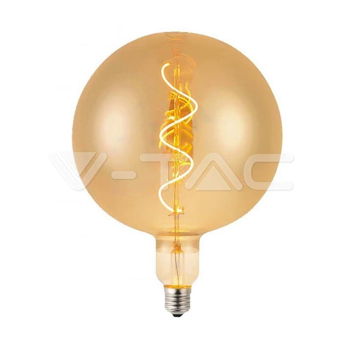 LED žiarovka - 4W vlákno špirála G200 2700K jantárové sklo VT-2270 (V-TAC)