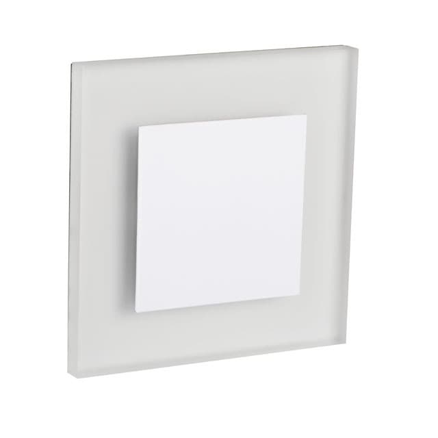 Svietidlo LED 0,8W, 3000K, 13lm, IP20, biela, BOČ-SCH, 75x75, APUS LED W-WW (Kanlux)