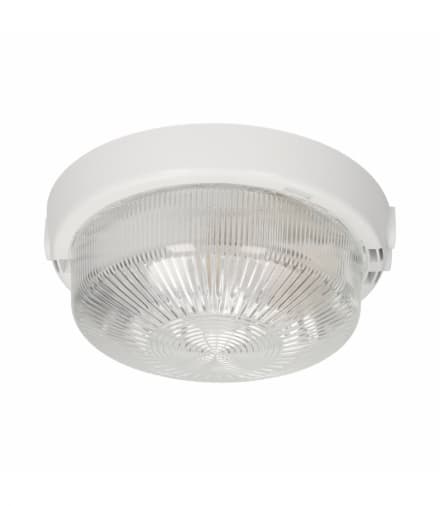 Svietidlo 8080T-RIVA, biele,100W, IP44, E27, číre sklo