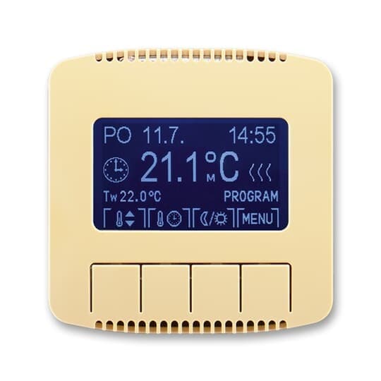 Termostat duálny progr. - jednotka ovl. béžováTango (ABB)
