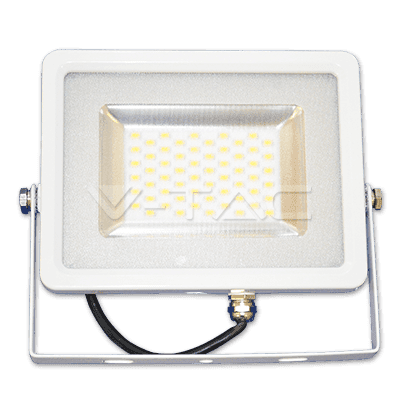 Reflektor LED 20W, 3000K, 1600lm, IP65, 100°, Al-biela, VS-RE, 182x142, VT-4820 (V-TAC)