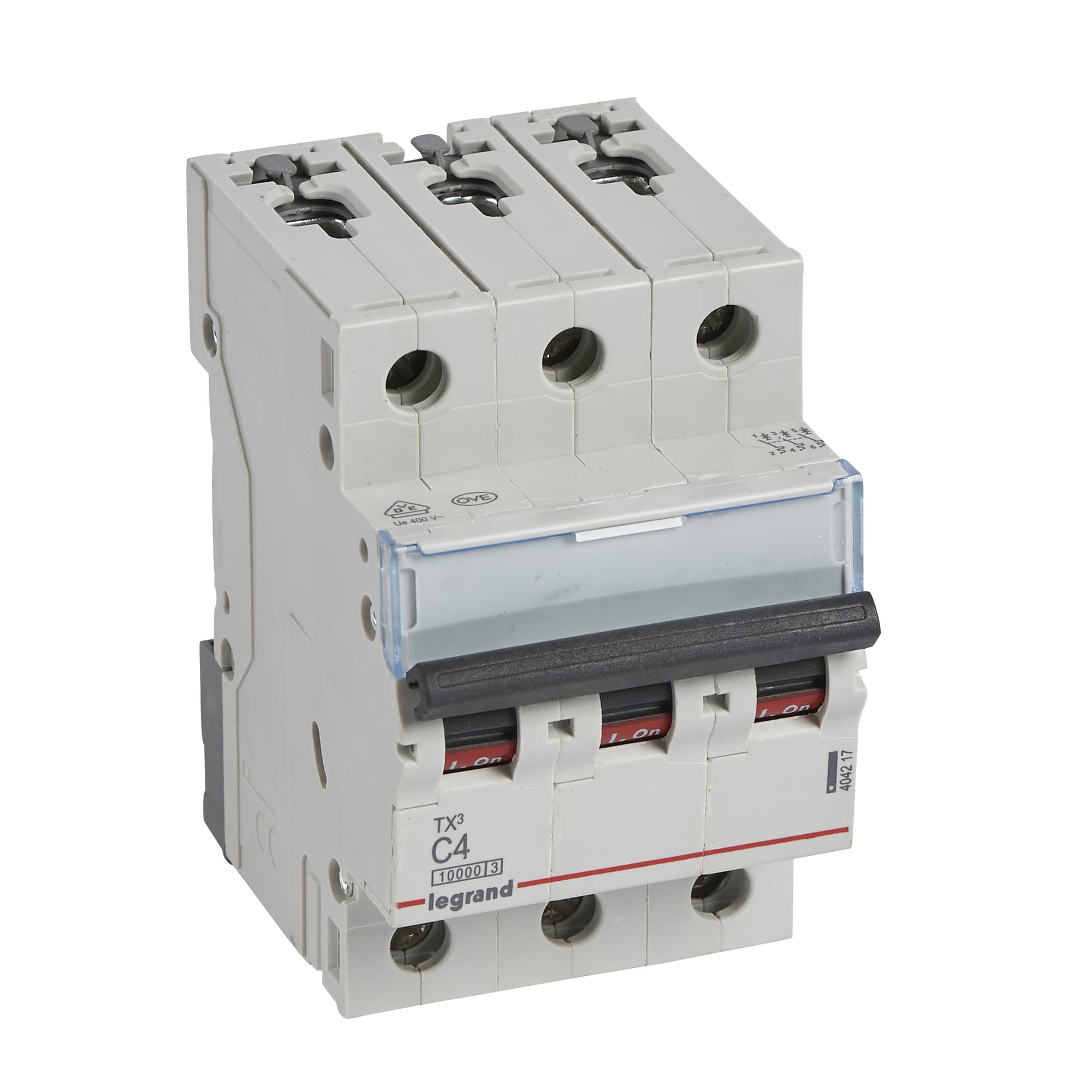 Istič 3-pólový C/4A 10kA Rada:TX3 (Legrand)