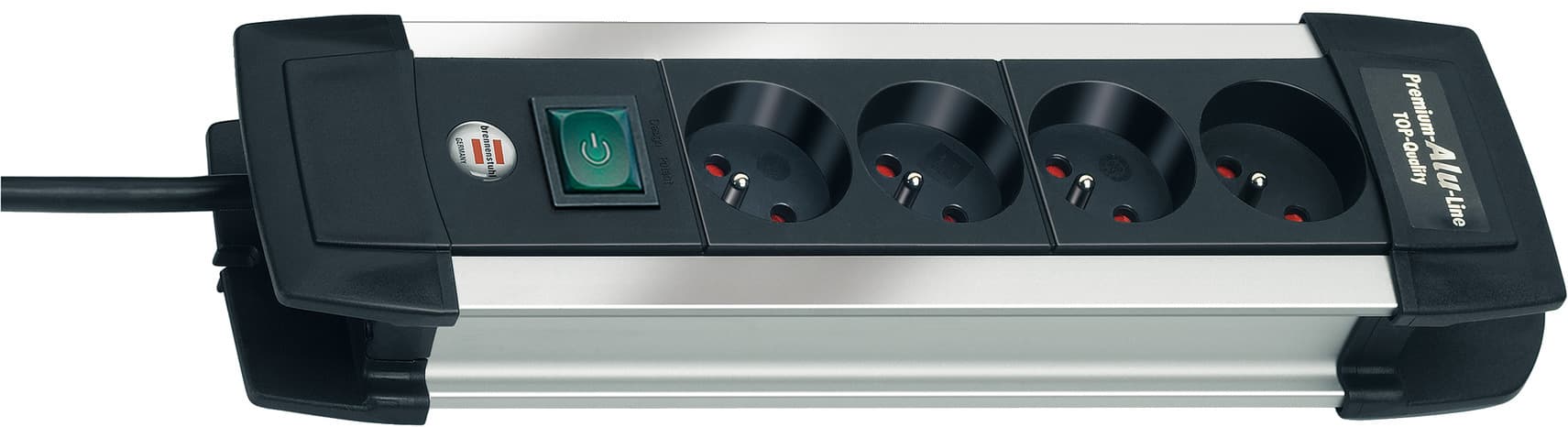 Premium-Alu-Line Zásuvková lišta 4-násobná 1,8 m H05VV-F 3G1,5 *FR* (Brennenstuhl)