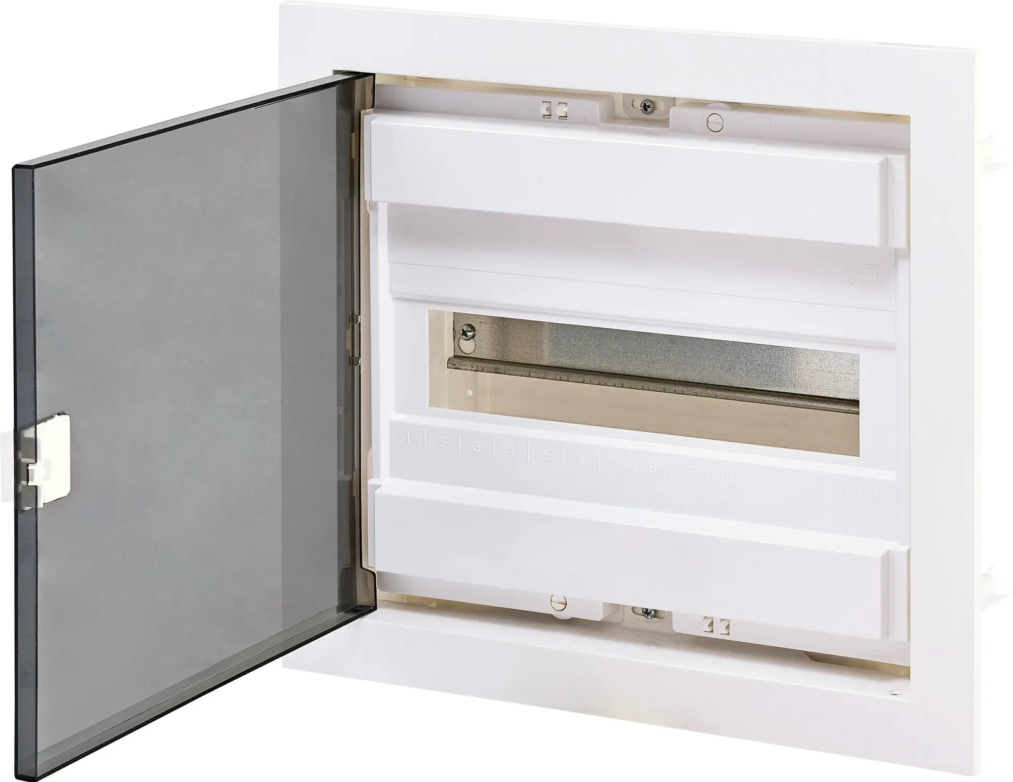 Rozvádzač zapustený bytový 14M IP40 plast.dvierka transp. 274x306x87mm ECG14 (ETI)
