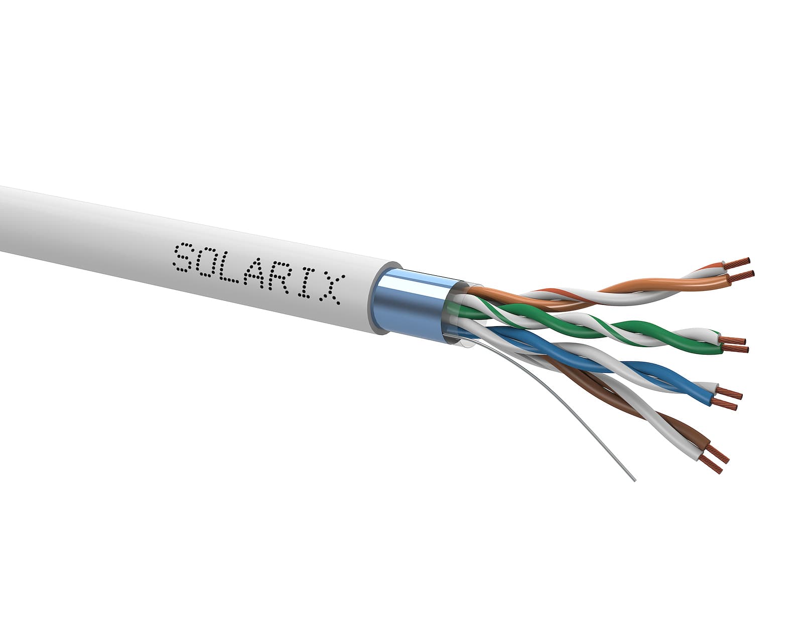 Kábel FTP Cat.5E PVC/SXKL-5E-FTP-PVC-GY (SOLARIX) - lanko