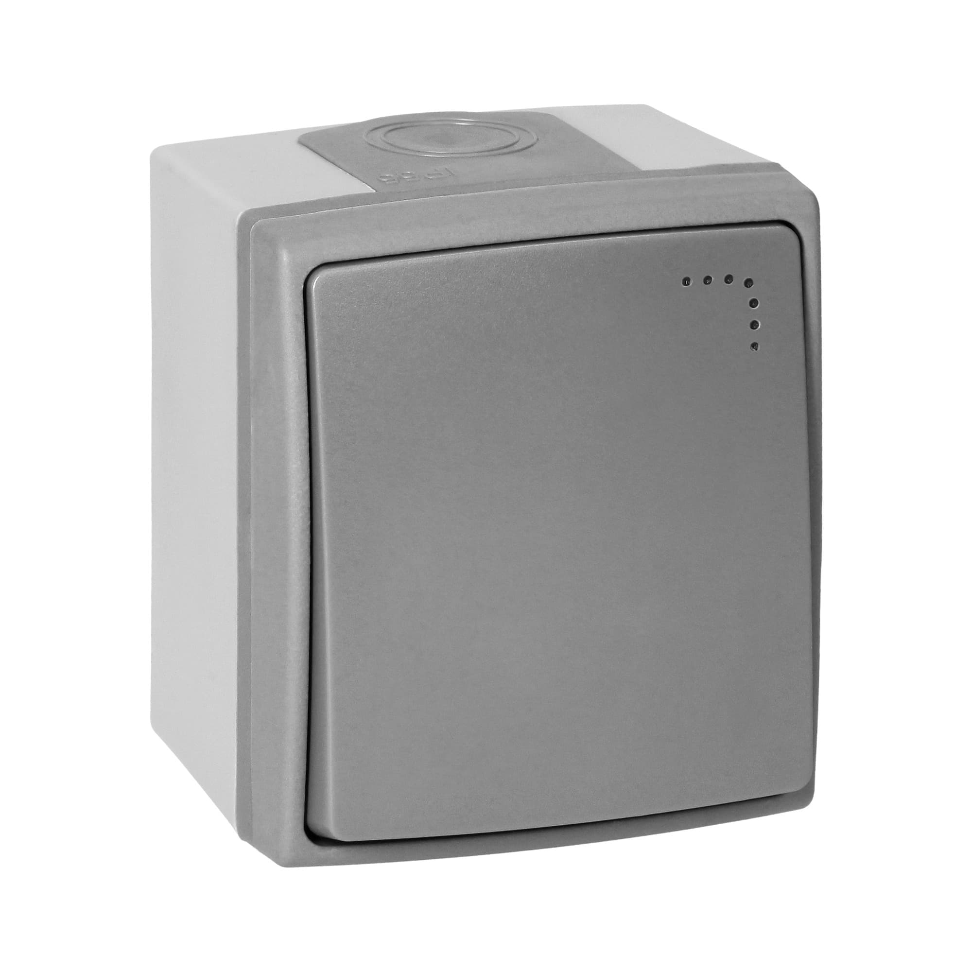 AQUATIC PRO IP 55 doorbell button with illumination, grey/graphite