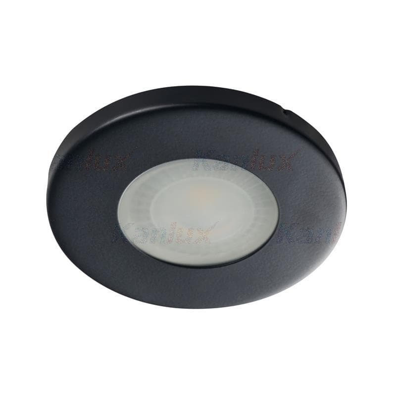 Svietidlo GU5,3 35W, IP44, čierna, BOp-Z, O85x8, MARIN CT-S80-B (Kanlux)