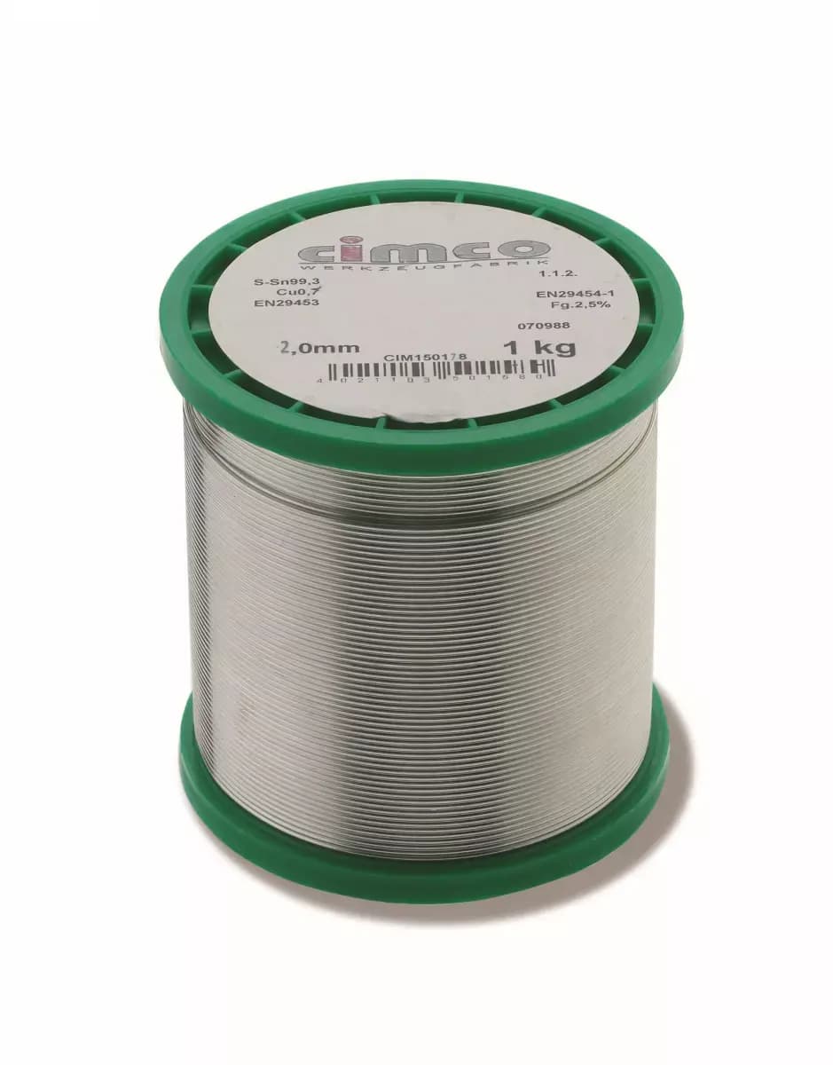 Letovací bezolovnatý drát o 2,0 mm (1 kg)