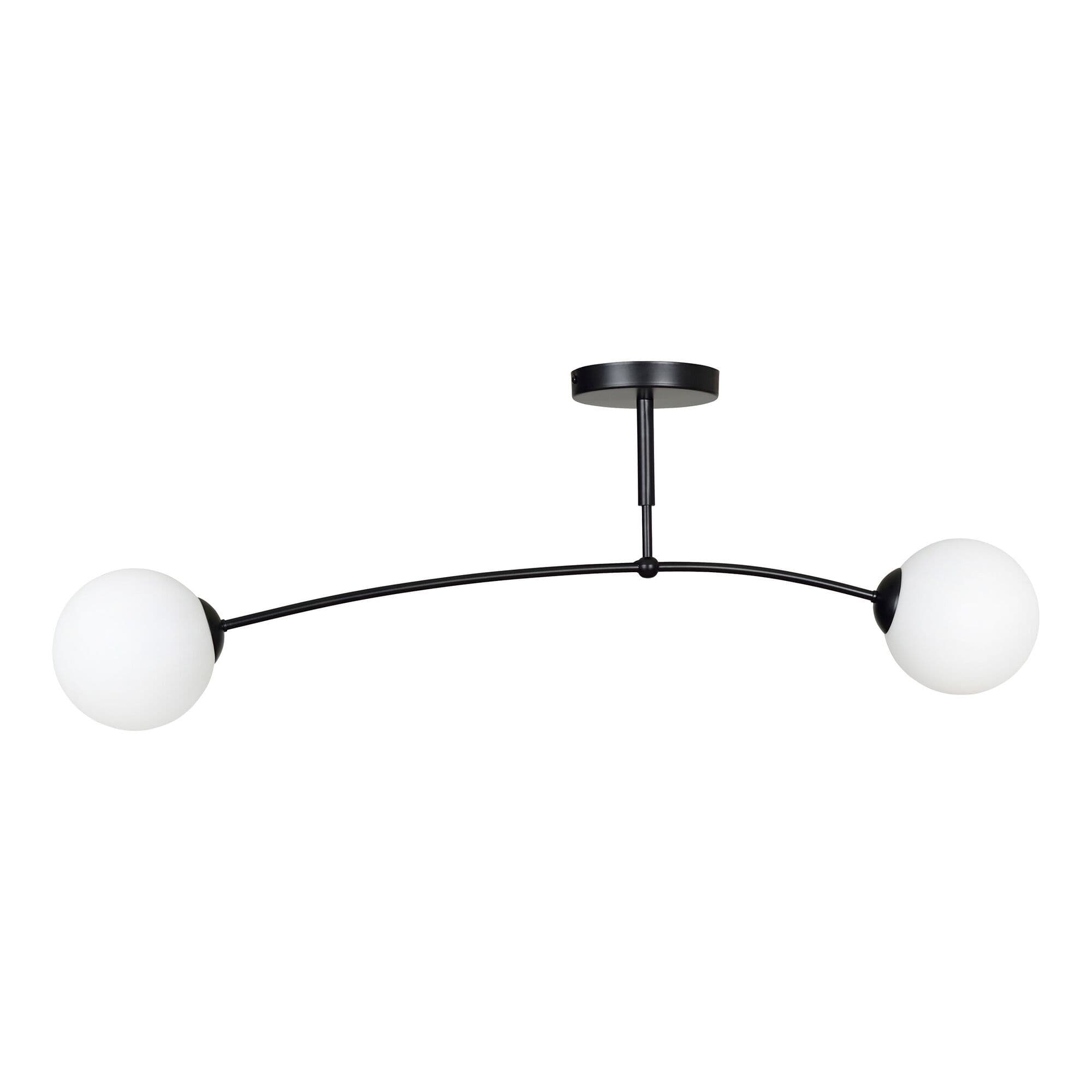 Závesné svietidlo MONZA, AD-LD-6321B-WE14SM, 2x40W, E14, čiernobiely (ORNO)