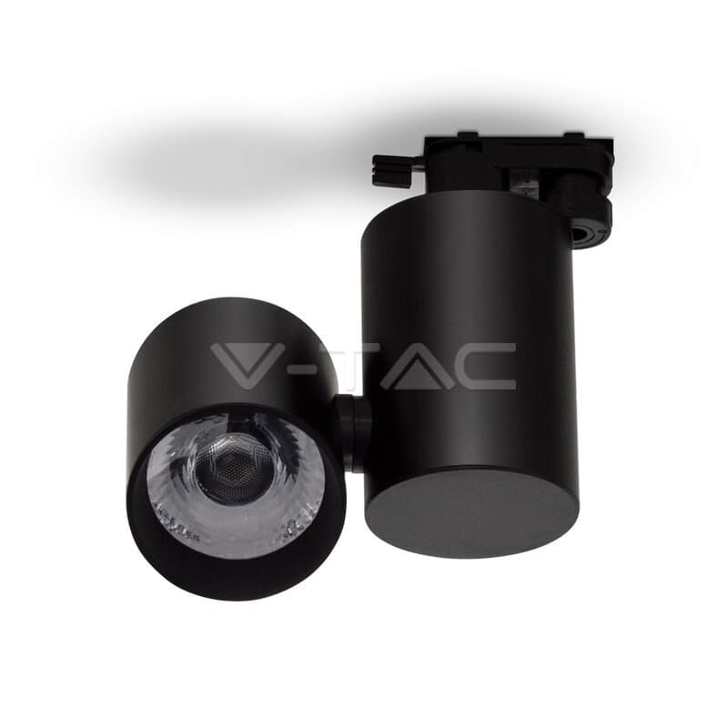 Bodové LED lištové svietidlo 4CORE 15W, 6000K, 1350lm, čierne VT-4615 (V-TAC)