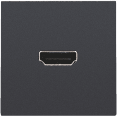 Zásuvka HDMI/HDMI komplet bez rámčeka antracit (NIKO)