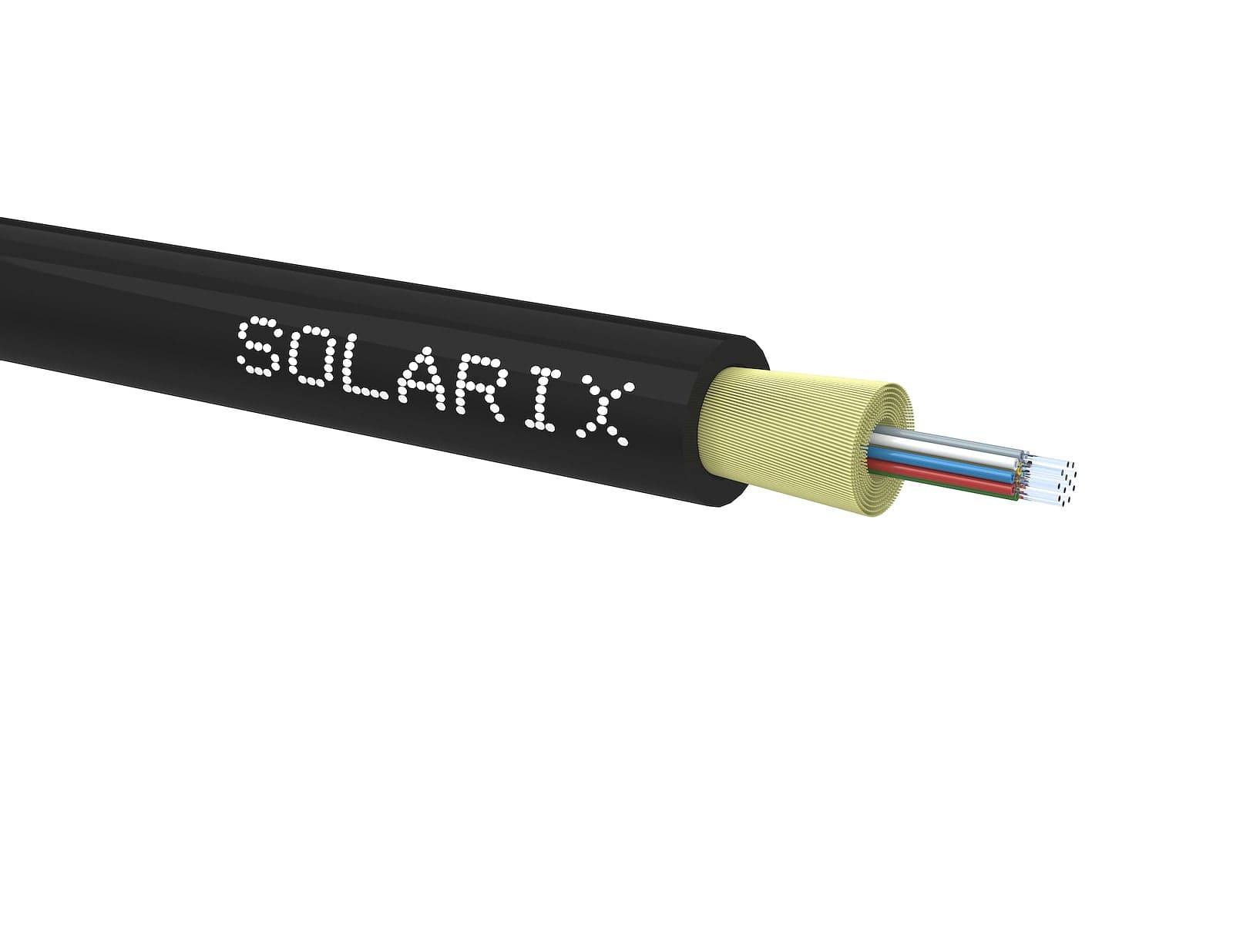 DROP1000 kabel Solarix 12vl 9/125 3,2mm LSOH Eca černý SXKO-DROP-12-OS-LSOH