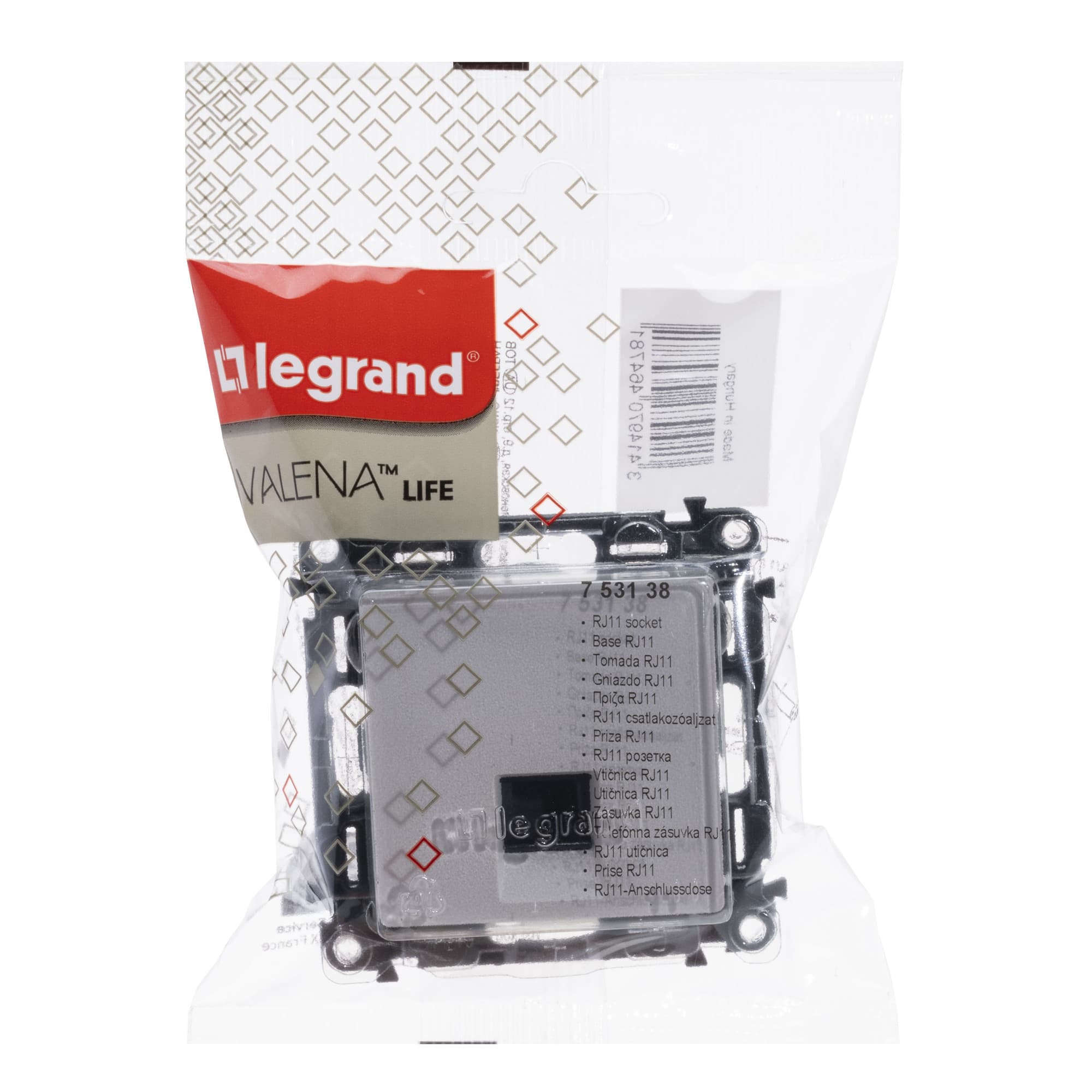 Zásuvka telefónna 1xRJ11 biela Valena Life (Legrand)