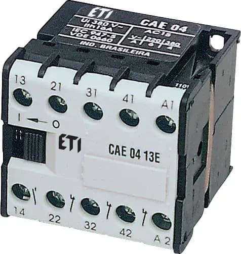 Miniatúrne stýkačové relé CAE04.40 230V AC 50/60Hz 4NO (ETI)