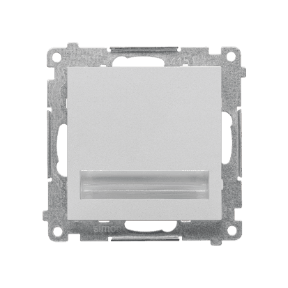 LED Orientačné osvetlenie 230V/0,93W/3100K matný hliník SIMON55 (Simon)