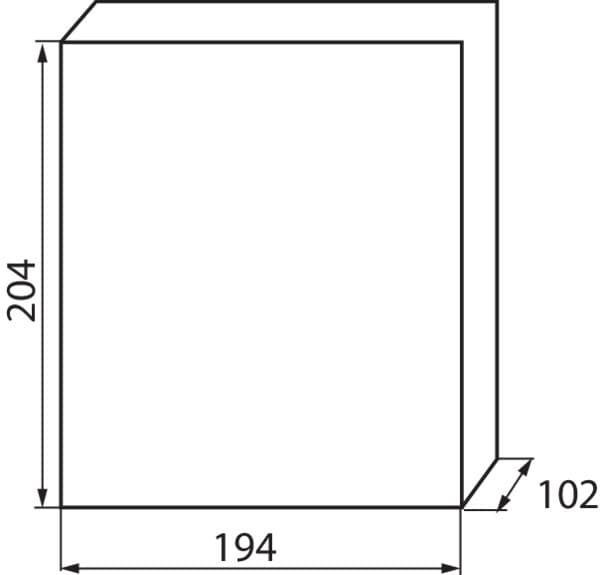 Rozvádzač nástenný 8M (204x102x194mm) KDB-S06T 1X8P/SMD (Kanlux)