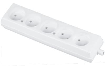 5-way plug-in socket without grounding