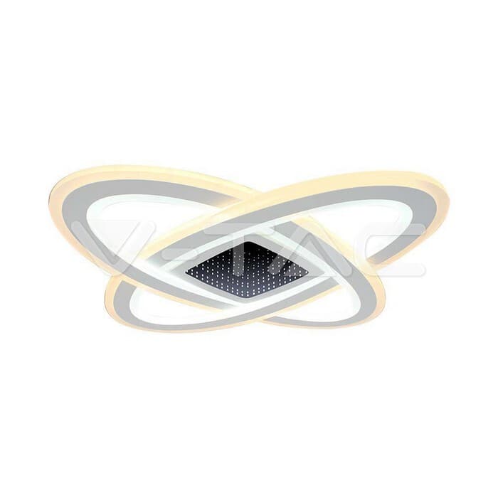 Stropné LED svietidlo 130W, CCT, 13600lm, 620x620mm, stmiev., s ovládačom VT-7962 (V-TAC)