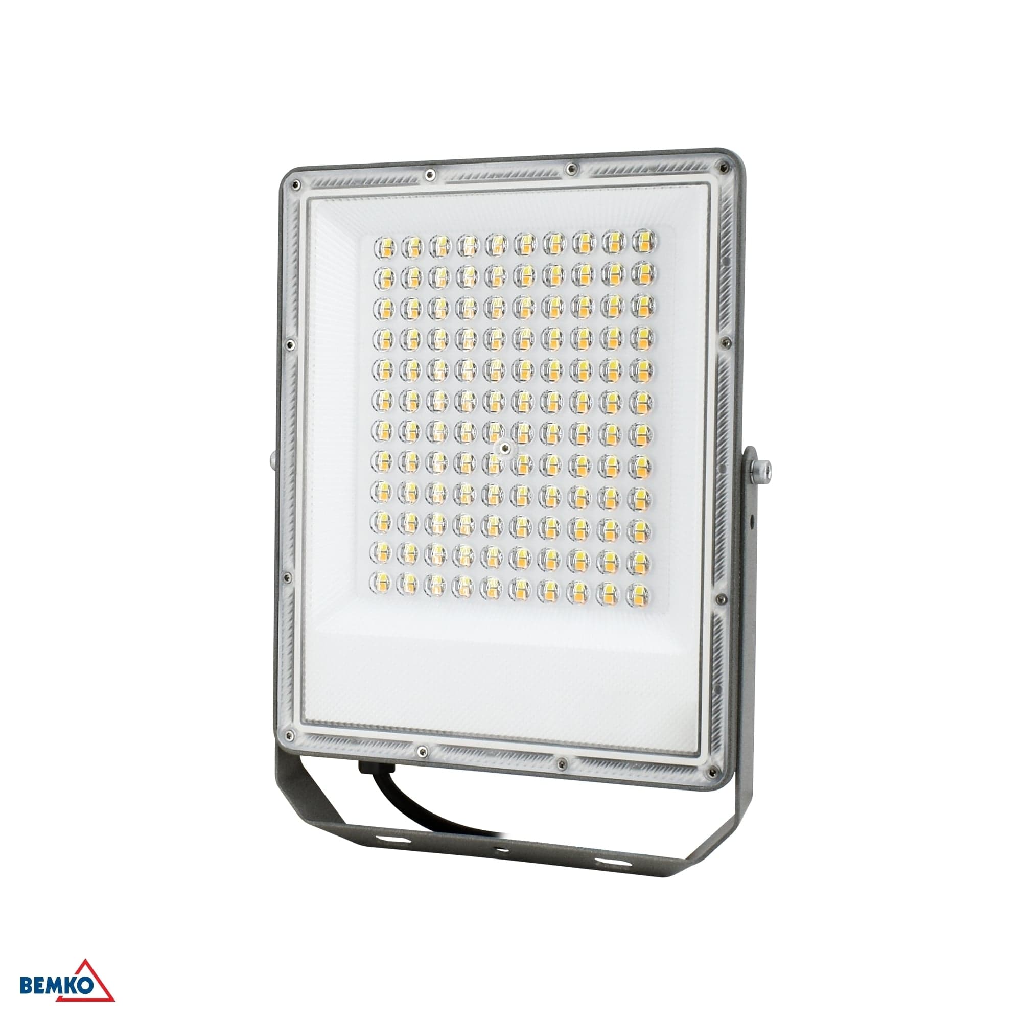 LED reflektor PRAJNA 100 W, 3000–4000–6500 K, IP65, sivý (Bemko)