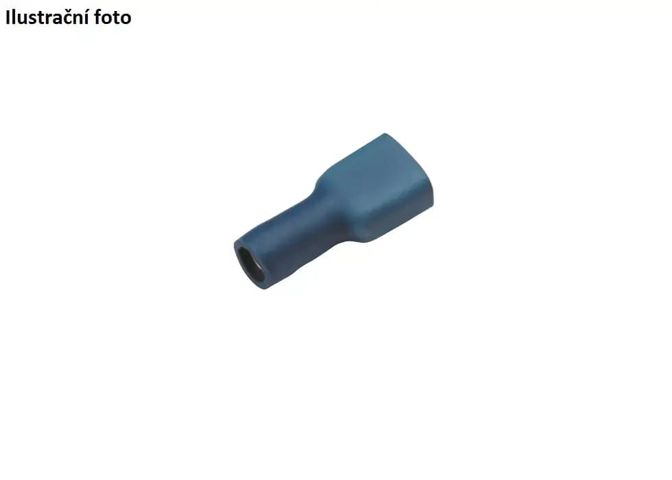 Celoizolovaný konektor Cu 1,5-2,5/2,8x0,8 mm, modrý (100 ks)