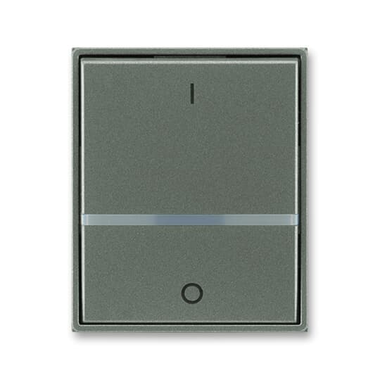 Kryt spínaca/tlacidla 1diel. sign. pikt.0/1 antracit Time/Time Arbo (ABB)