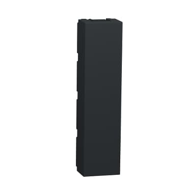 Unica - Záslepka 2x 1/2 modul, Antracit