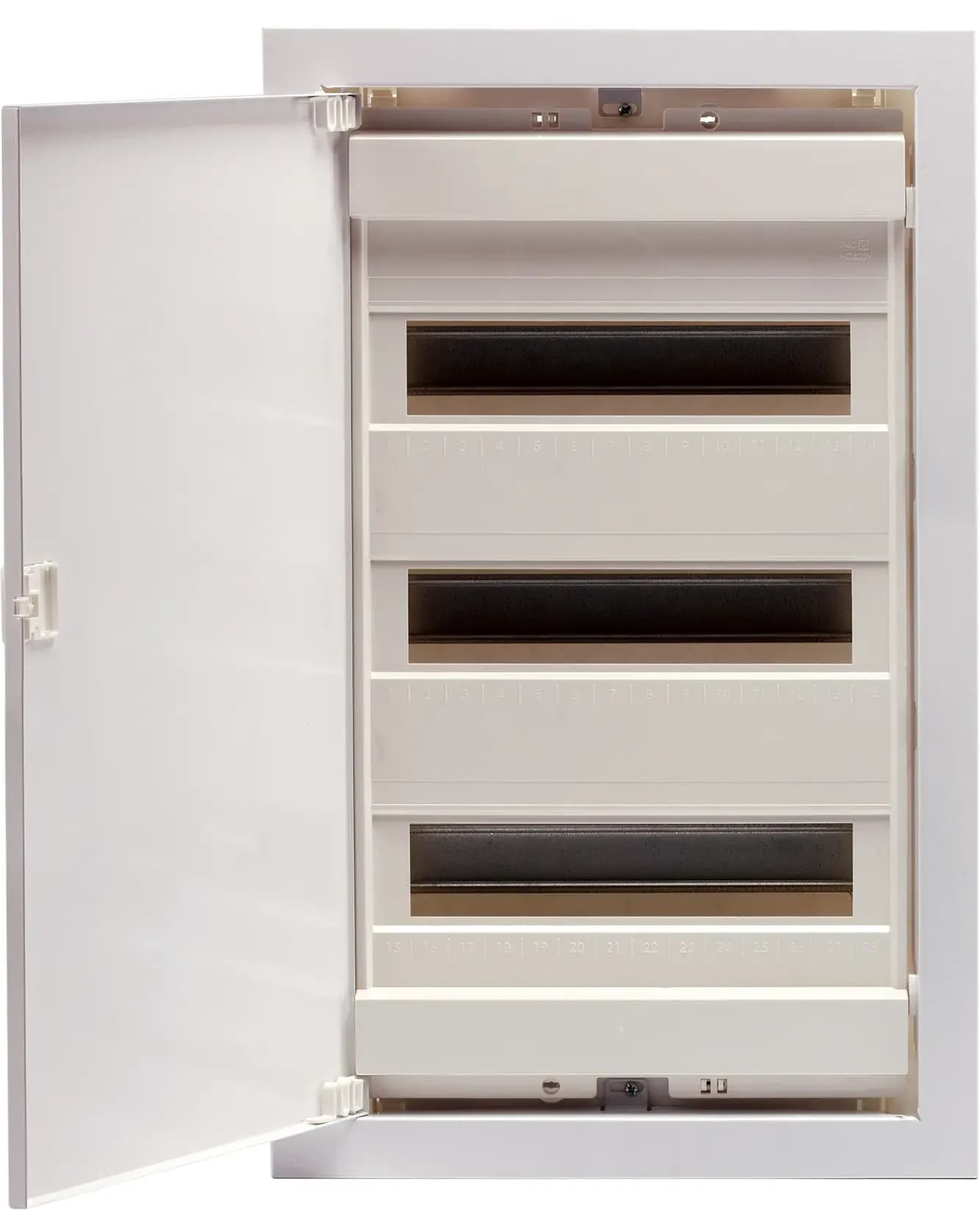 Rozvádzač zapustený bytový 42M IP40 plast.dvierka biela 549x306x87mm ECG42 (ETI)