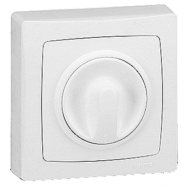Stmievač otočný R 60-500W (SS) biela Oteo bez rámčeka (Legrand)