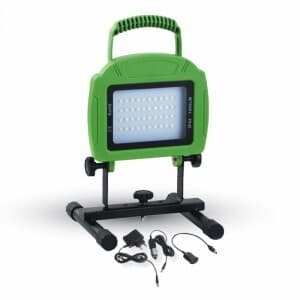 Reflektor LED 20W, 6400K, 1600lm, IP54, 120°, Al-zelená, VS-RE, nabíjat. VT-4822 (V-TAC)
