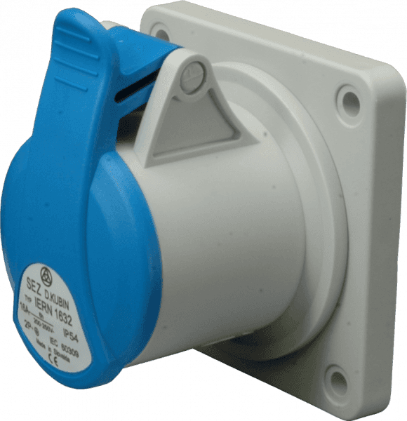 Zásuvka vstavaná 16A/230V/3P IP54 - IERN 1632 (SEZ DK)