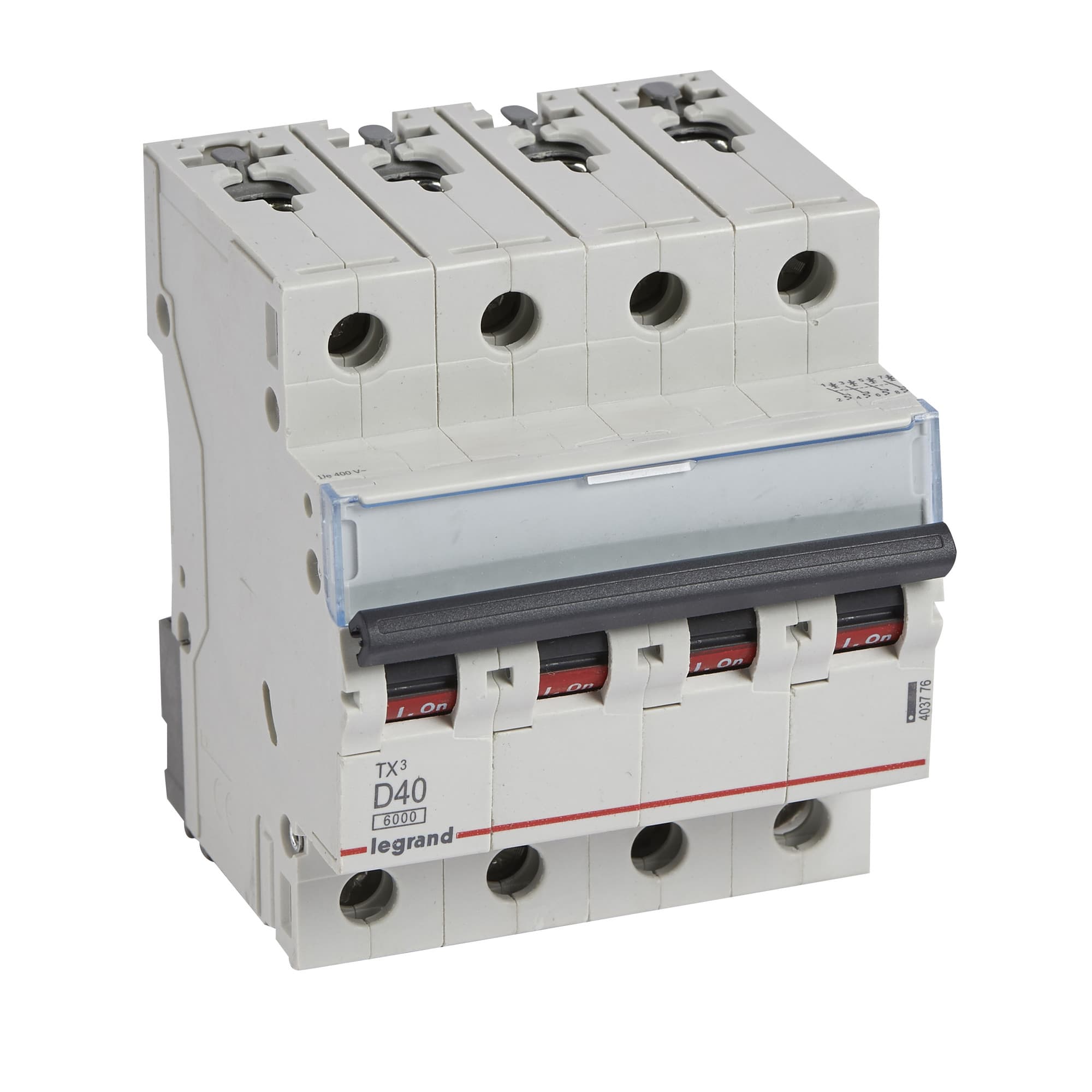 Istič 4-pólový D/40A 6kA Rada:TX3 (Legrand)
