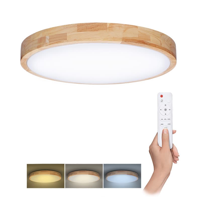 Solight LED osvetlenie s diaľkovým ovládačom Solid Oak, 60W, 4200lm, 51cm, zmena chromatič