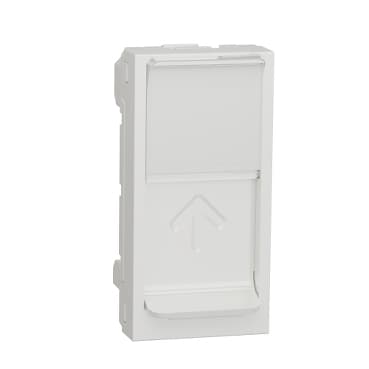 Unica - centrálna doska RJ45 S-ONE 1M, Biela Antibakteriálna
