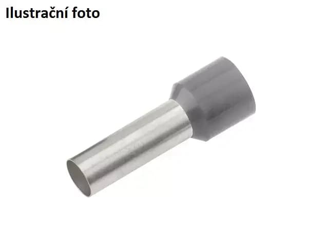 Izolovaná dutinka Cu 0,75/8 mm, šedá (100 ks)