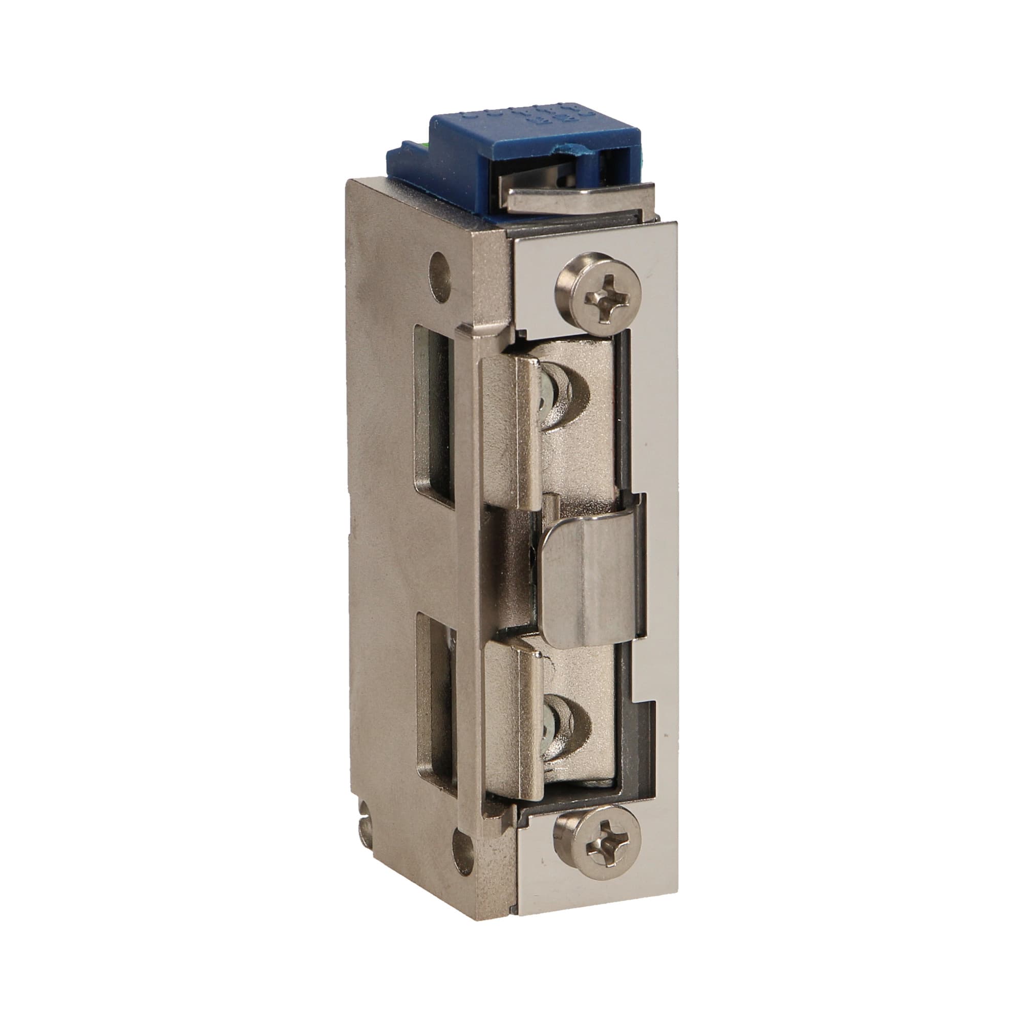 Electric strike with latch guide and lock, MINI