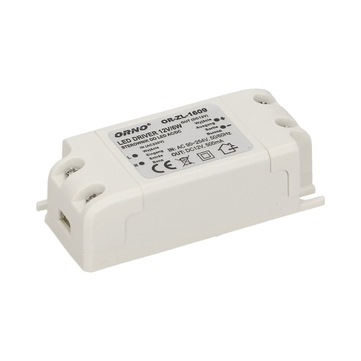Zdroj LED 12V 6W AC/DC IP20 (ORNO)